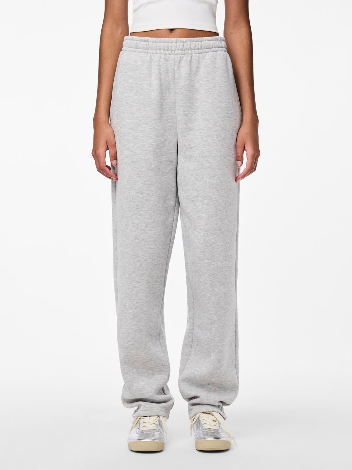 PCCHILLI Trousers - Light Grey Melange